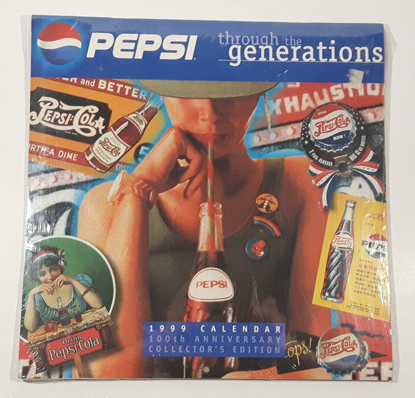 1999 Pepsi Through The Generations 100th Anniversary Collector's Edition Calendar New Sealed in Plastic