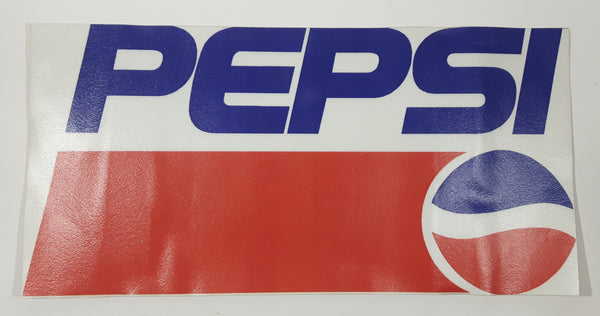 Vintage Controltac Plus Pepsi 7 3/4" x 15 3/4" Store Advertising Sign Vinyl Decal