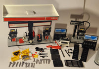 Vintage 1981 Playmobile Esso Gas Service Station Incomplete Set (French Version)