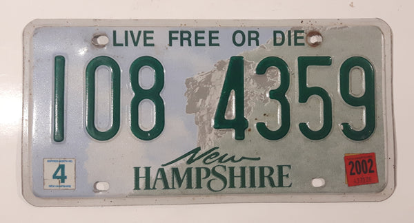 2002 New Hampshire Live Free Or Die Metal Vehicle License Plate Tag 108 4359