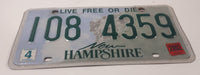 2002 New Hampshire Live Free Or Die Metal Vehicle License Plate Tag 108 4359