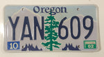 2002 Oregon Metal Vehicle License Plate Tag YAN 609