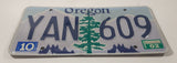 2002 Oregon Metal Vehicle License Plate Tag YAN 609