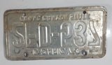 1973 Arizona Grand Canyon State C-2 Black Letters On Orange Metal Vehicle License Plate Tag 2FD 537
