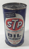 Vintage STP Secret Formula Super Concentrated 100% Pure Petroleum Oil Treatment Add To Your Oil 15 Imp. Flu, Ozs. 5 1/4" Tall Metal Can