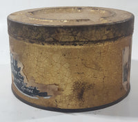 Antique Rock City Tobacco Ottoman Fin Cut Tobacco Tin with Ash Tray Lid