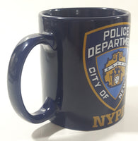 2008 NYPD City of New York Police Department Dark Blue Ceramic Coffee Mug Cup
