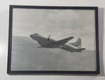 Vintage Hudson's Bay Company CPA Canadian Pacific Convair CV440 CF-CUW Airplane 10 1/8" x 13 1/2" Framed Black and White Photograph
