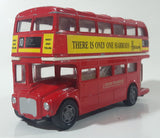 Harrods London Bus London Transport No. 61051 Red Double Decker Bus Die Cast Toy Car Vehicle