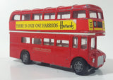 Harrods London Bus London Transport No. 61051 Red Double Decker Bus Die Cast Toy Car Vehicle