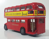 Harrods London Bus London Transport No. 61051 Red Double Decker Bus Die Cast Toy Car Vehicle