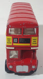 Harrods London Bus London Transport No. 61051 Red Double Decker Bus Die Cast Toy Car Vehicle