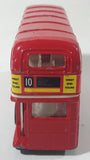 Harrods London Bus London Transport No. 61051 Red Double Decker Bus Die Cast Toy Car Vehicle