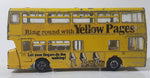 Vintage Dinky Toys Atlantean Bus Yellow Pages Double Decker Bus Die Cast Toy Car Vehicle