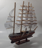 Japanese Nippon Maru Boat Lacquered Wood 12 1/4" Long Wood Ship Model