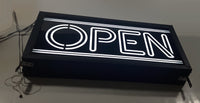 Light Up Heavy Large 12" x 24" Store Window OPEN Sign