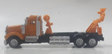 Peterbilt Cement Truck Yellow Die Cast Toy Car Vehicle Missing Barrel