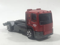 2019 Matchbox MBX Service MBX Flatbed King Dark Red Die Cast Toy Car Vehicle Missing Bed