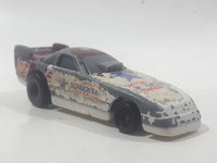 2000 McDonald's Hot Wheels Del Worsham Funny Car Current Maroon and White Die Cast Toy Race Car Vehicle