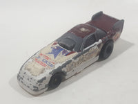 2000 McDonald's Hot Wheels Del Worsham Funny Car Current Maroon and White Die Cast Toy Race Car Vehicle