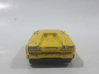 1997 Hot Wheels First Editions 25th Anniversary Lamborghini Countach Pearl Yellow Die Cast Toy Car Vehicle