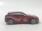 2012 Hot Wheels Subaru WRX STI Red Die Cast Toy Car Vehicle