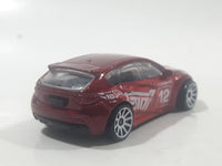 2012 Hot Wheels Subaru WRX STI Red Die Cast Toy Car Vehicle