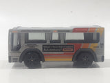 2019 Matchbox MBX Service Crew City Bus Grey Die Cast Toy Car Vehicle