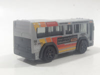 2019 Matchbox MBX Service Crew City Bus Grey Die Cast Toy Car Vehicle