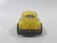 2003 Hot Wheels Robo Zoo VW Bug Pearl Yellow Die Cast Toy Car Vehicle