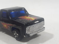 Vintage Soma Super Wheels 1973-80 Chevy Stepside Pickup Truck Black Die Cast Toy Car Vehicle