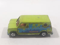 Vintage Soma Super Wheel Bedford Van Surfer Lime Green Die Cast Toy Car Vehicle