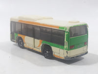 Tomy Tomica No. 28 Isuzu Erga Bus White Green Orange 1/135 Scale Die Cast Toy Car Vehicle