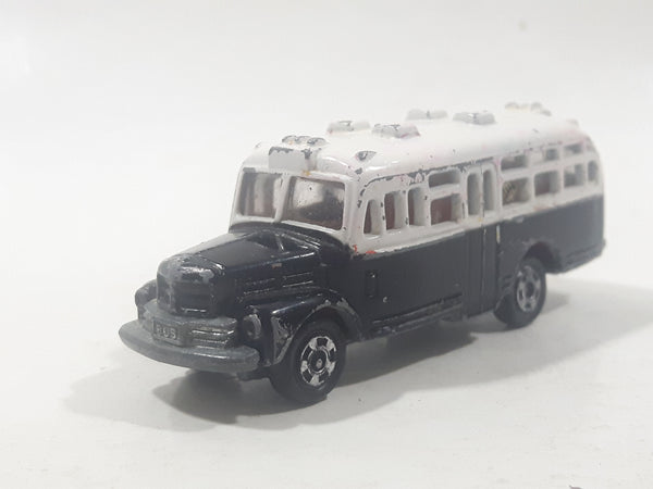 Tomica No. 6 Isuzu Bonnet Bus Police Department Prisoner Transport Black and White 1/110 Scale Die Cast Toy Car Vehicle