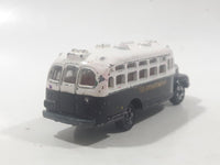 Tomica No. 6 Isuzu Bonnet Bus Police Department Prisoner Transport Black and White 1/110 Scale Die Cast Toy Car Vehicle