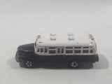 Tomica No. 6 Isuzu Bonnet Bus Police Department Prisoner Transport Black and White 1/110 Scale Die Cast Toy Car Vehicle