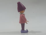 2005 Geobra Playmobil Santa's Workshop Advent Calendar Elf Girl in Pink and Purple 2 3/8" Tall Toy Figure