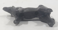 Vintage Akita Inu Dog Miniature 1 3/4" Long Cast Metal Figurine Made in Japan