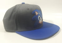 Sega Sonic The Hedgehog Don't Blink Grey and Blue Adjustable Baseball Cap Hat