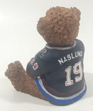 Elby Gifts NHL Power Play Captain Series Vancouver Canucks #19 Markus Naslund 3" Tall Resin Teddy Bear Figurine