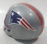 New England Patriots Hand Painted Day Of The Dead Skull Helmet Ceramic Head Ornament