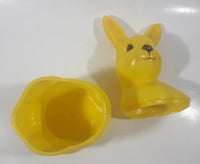 Vintage Mid Century Regal Bunny Rabbit 10" Tall Yellow Plastic Mold Made in Canada