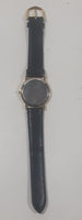 Rare 1990s Dairy Queen Think DQ Black Genuine Leather Band Wristwatch