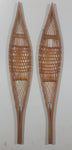 Vintage Wilf Taylor Whitehorse Yukon Hand Crafted Miniature Small 17" Long Snow Shoes Pair