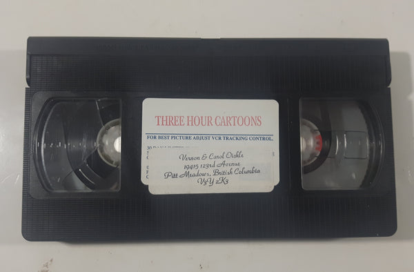 Three Hour Cartoons Movie VHS Video Cassette Tape