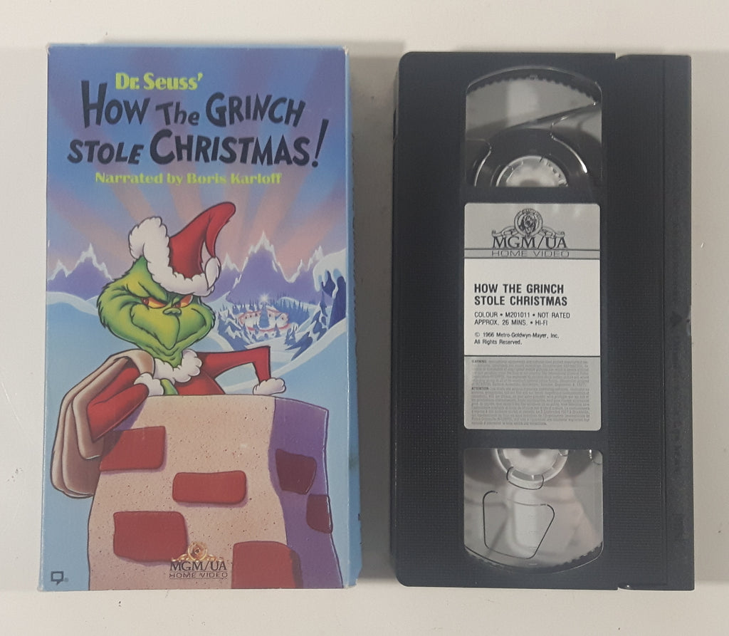 1966 Mgm Dr. Seuss' How The Grinch Stole Christmas! Movie Vhs Video Ca 