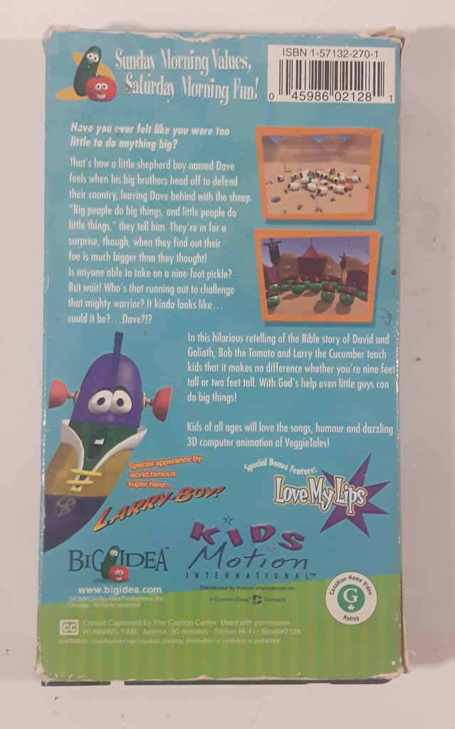 1993 Big Idea's Veggie Tales Dave and the Giant Pickle A lesson in ...