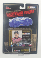 1995 Racing Champions Premier Edition NASCAR #7 Geoff Bodine Exide Batteries Ford Die Cast Toy Race Car Vehicle with Trading Card New in Package