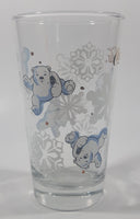 Coca Cola Polar Bears and Snowflakes Themed 5 3/4" Tall Glass Cup