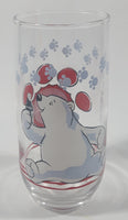 1999 Coca Cola Polar Bear and Paw Prints 5 3/4" Tall Glass Cup